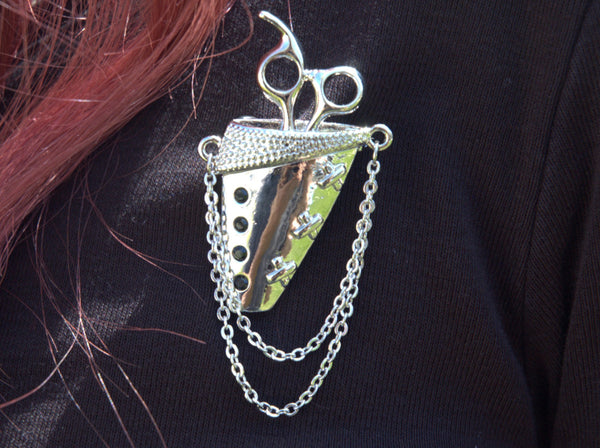 Scissor Holster Brooch
