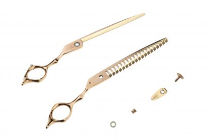 Above Pet Grooming Flipper 19T Rose Gold Shears – 7.5